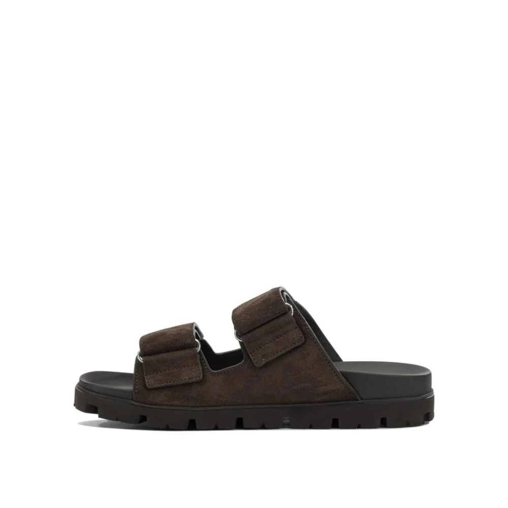 Prada Suede Double-Strap Slide UK 8 Men - Picture 3 of 5